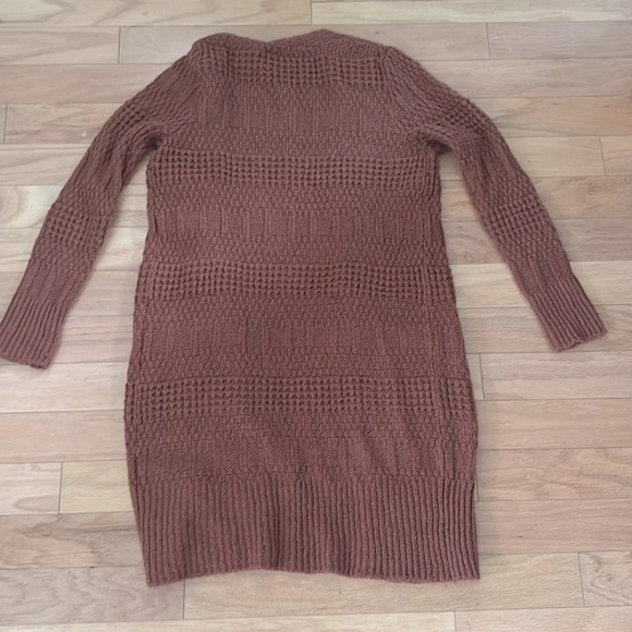 Universal Thread | long red/burnt orange cardigan | open front | size S - Picture 4 of 4